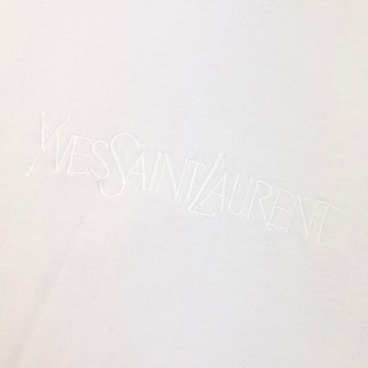 Vintage 80s YSL Yves Saint Laurent Embroidered Sweatshirt in white, photo 4
