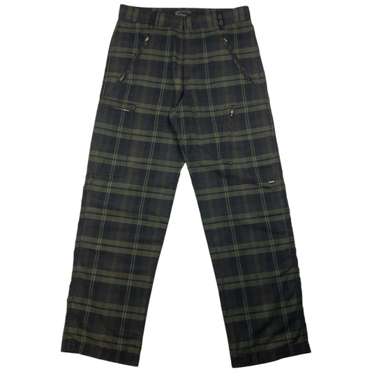 Vintage Stussy Checkered Mutli Pocket Cargo Trousers Size W32