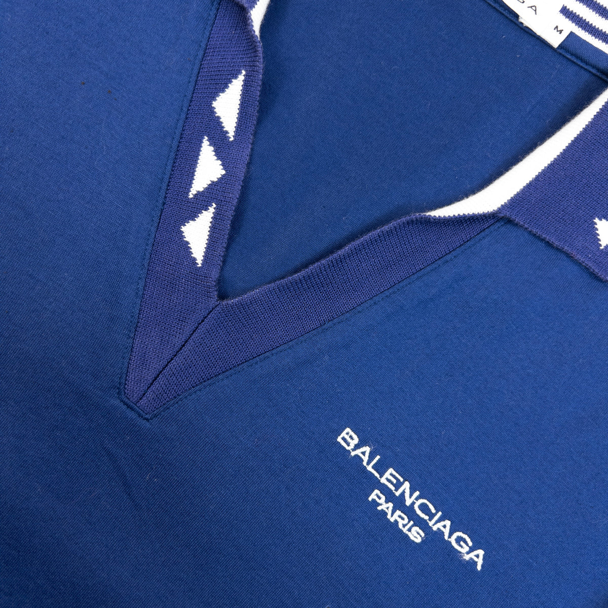 Vintage 90s Balenciaga Golf Polo Shirt SAMPLE in blue, photo 4