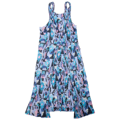Vintage 90s Issey Miyake Pleated Longline Vest Dress Womens Size S