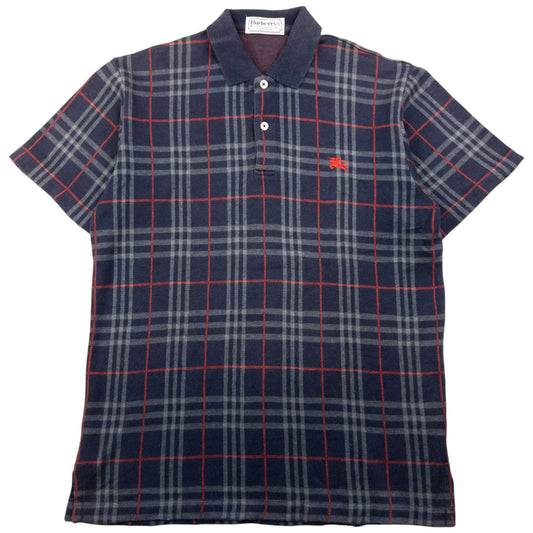 Vintage Burberry Nova Check Polo Shirt Size M
