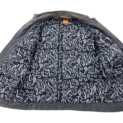 Vintage Hugo Boss Zip Up Leather Jacket Size M