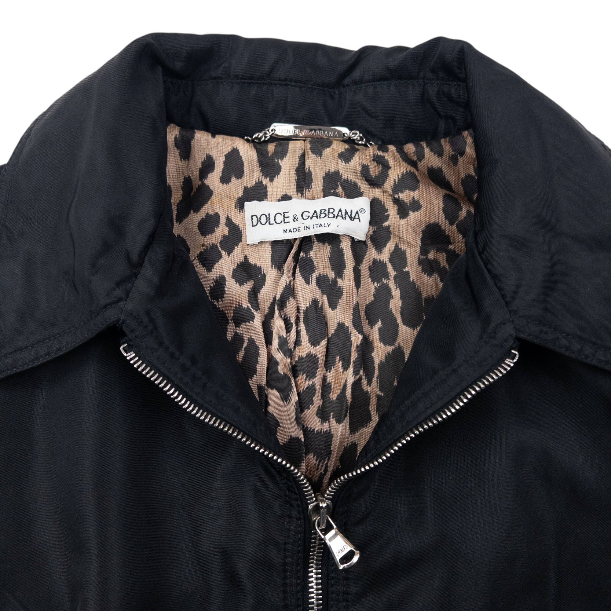 Vintage 2000s Dolce & Gabbana Leopard Print Lined Jacket Womens Size L