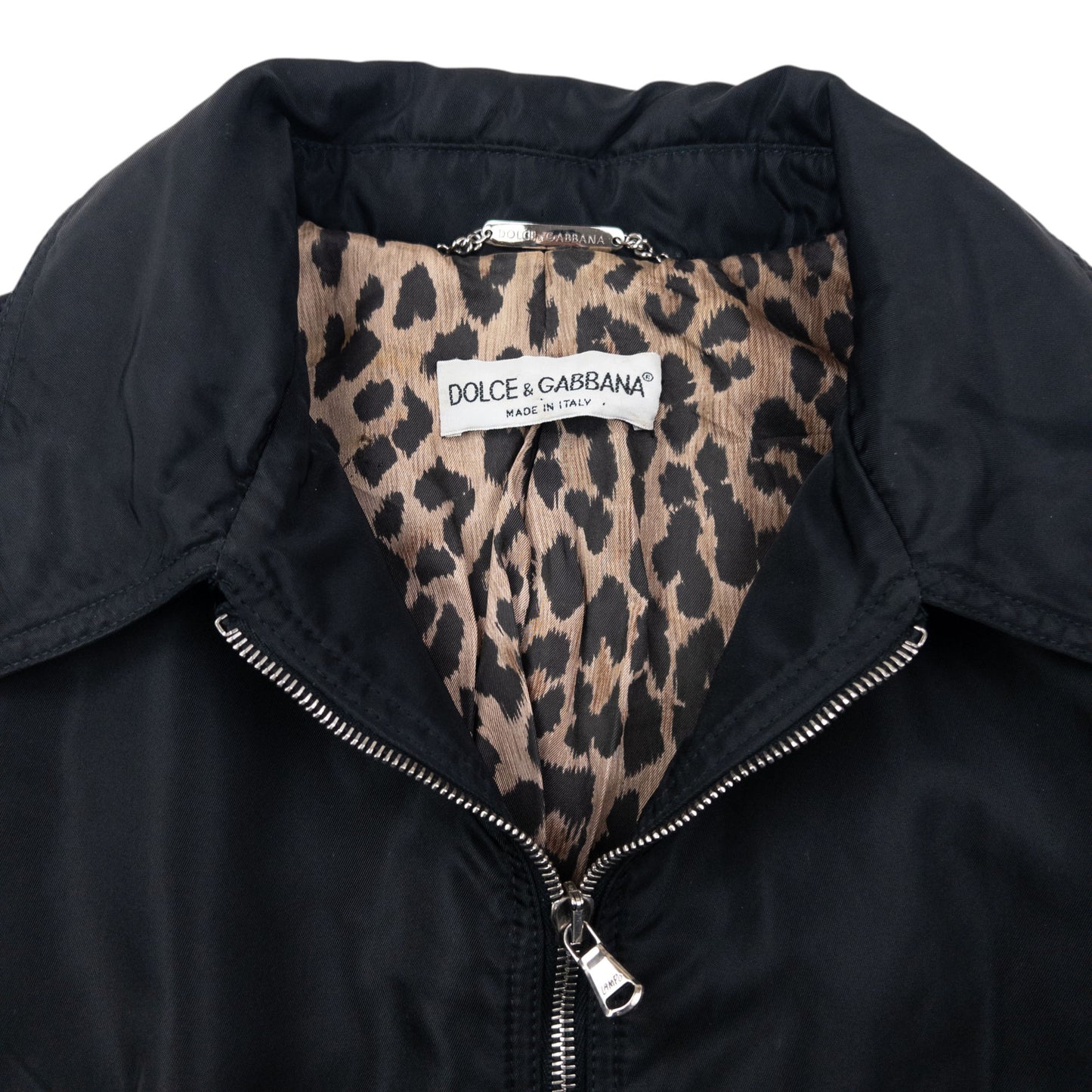 Vintage 2000s Dolce & Gabbana Leopard Print Lined Jacket Womens Size L