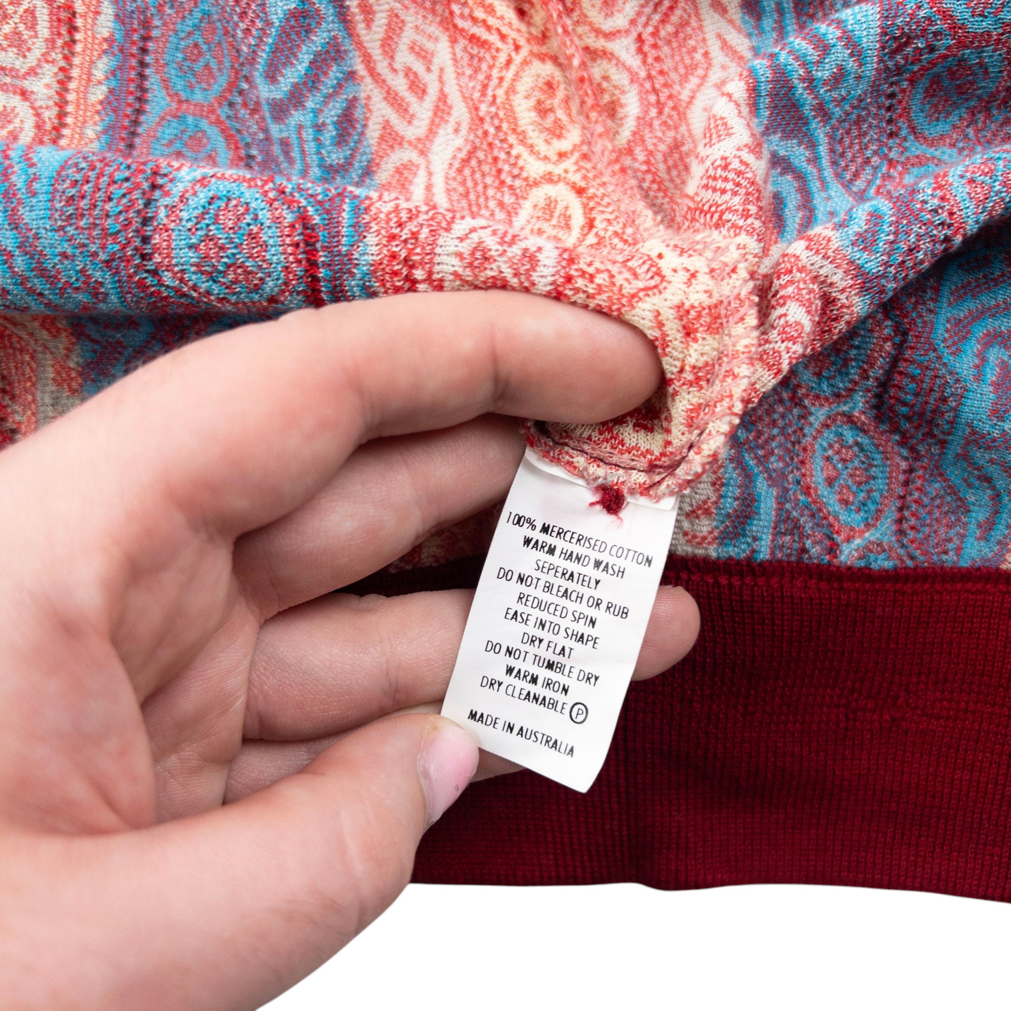 Vintage Coogi Mix Pattern Cardigan Size S