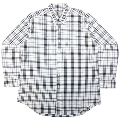 Vintage Burberry Nova Check Long Sleeve Button Up Shirt Size L