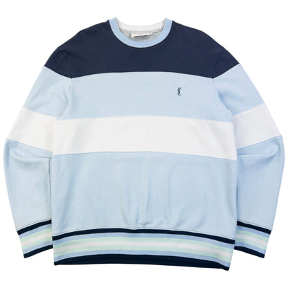 Vintage 2000s YSL Yves Saint Laurent Striped Sweatshirt Size M