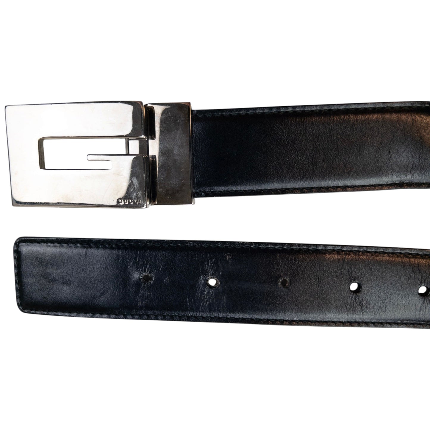 Vintage 2000s Gucci Leather Belt Size S