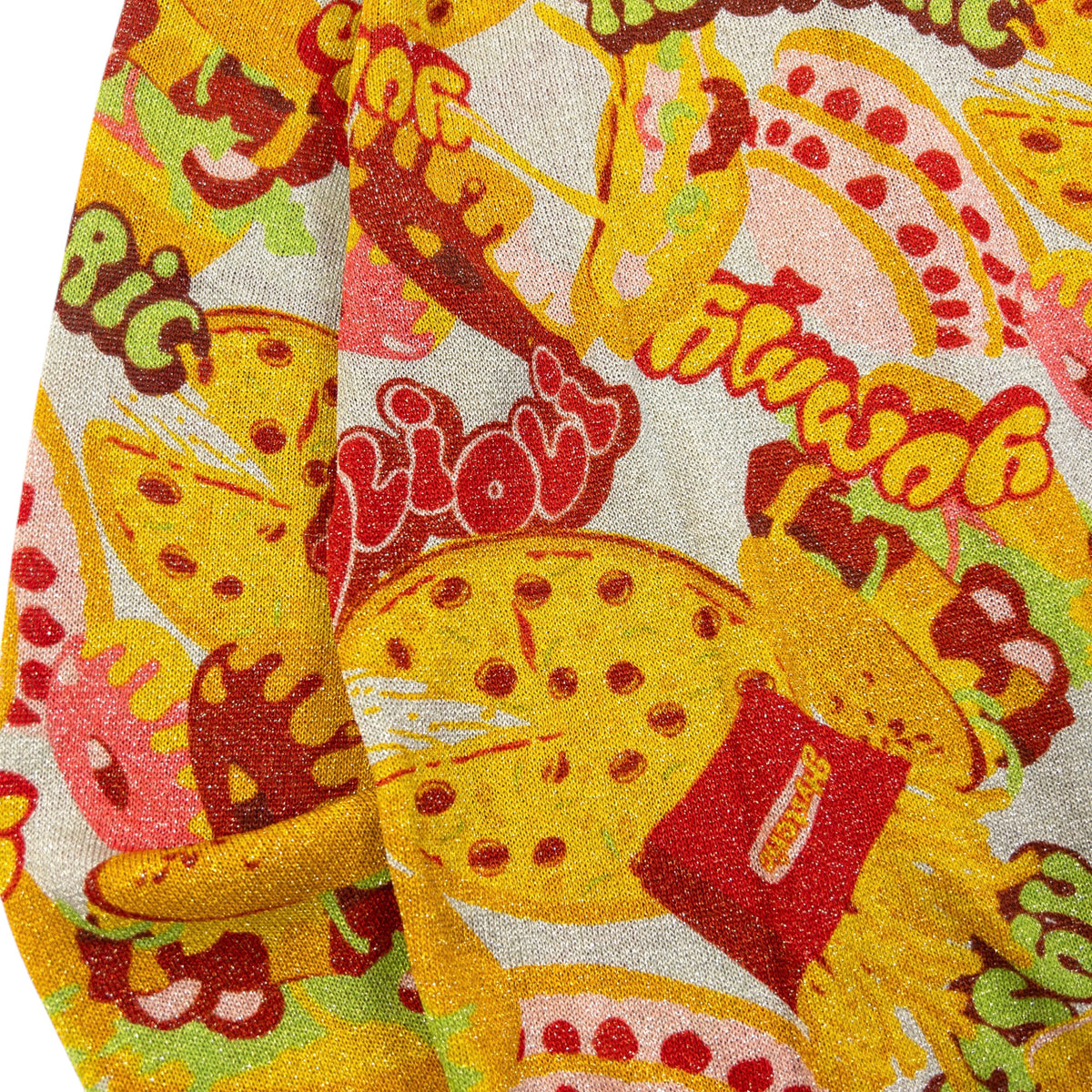 Vintage 90s Hysteric Glamour Fast-Food Shimmer Cardigan Womens Size M