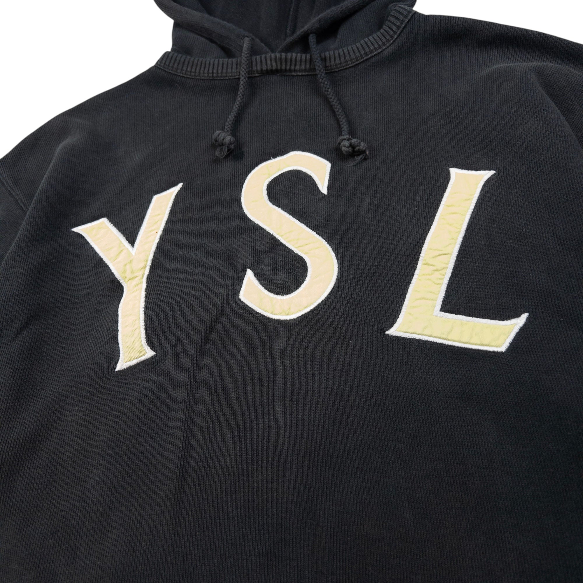 Vintage YSL Yves Saint Laurent Embroidered Hoodie Size M