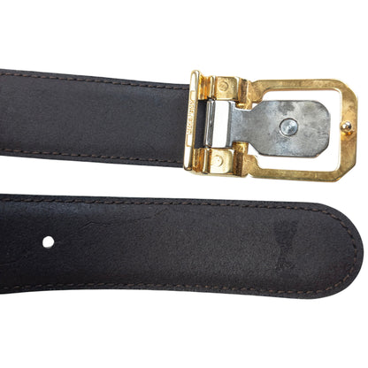 Vintage 90s Burberry Leather Belt Size L