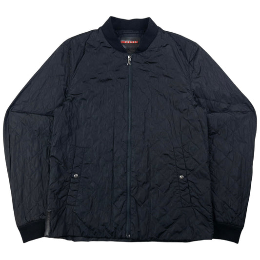 Vintage Prada Sport Quilted Bomber Jacket Size S