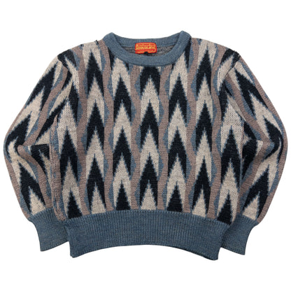 Vintage 80s Marithe + Francois Girbaud Wool Knit Pattern Jumper Womens Size M