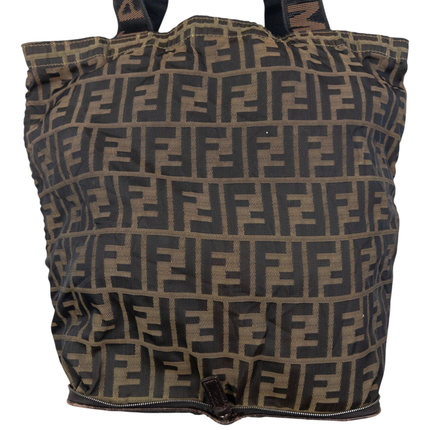 Vintage Fendi Monogram Foldable Shoulder Bag