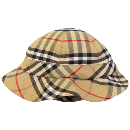 Vintage 80s Burberry Nova Check Bucket Hat Womens Size M