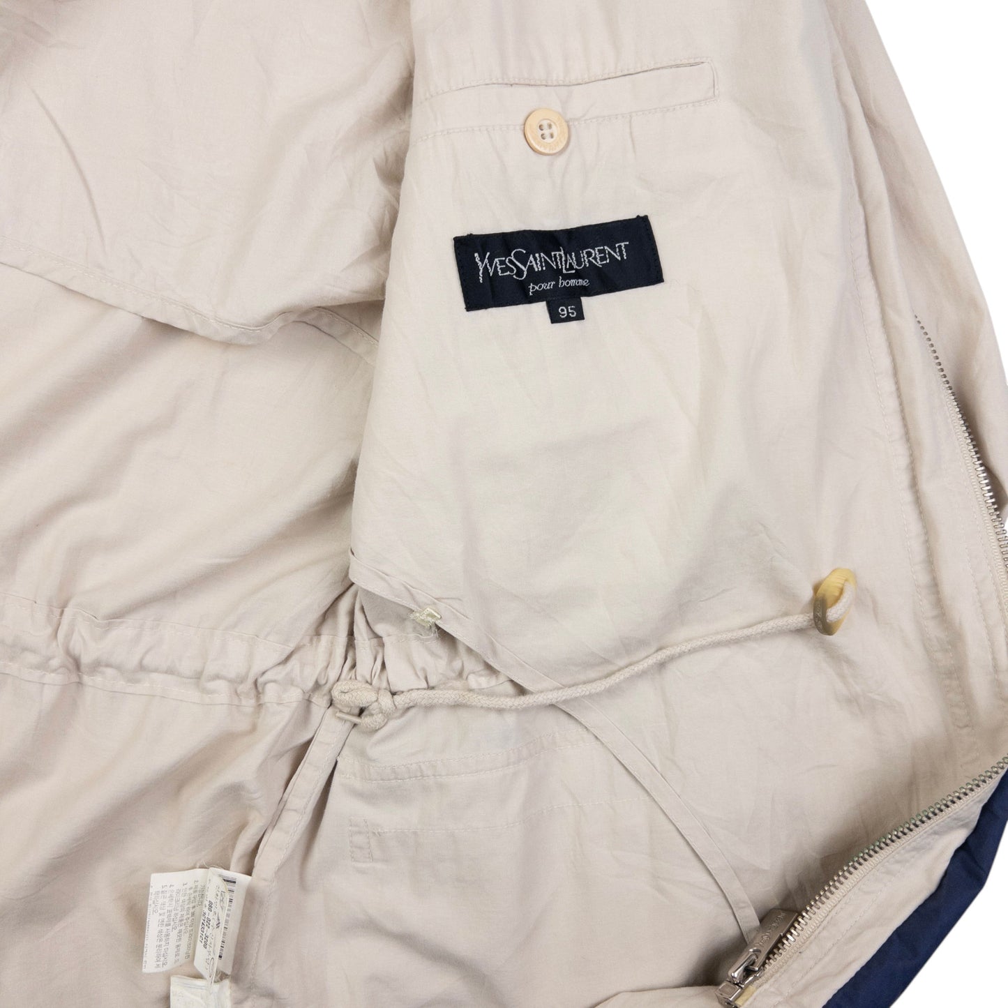 Vintage YSL Yves Saint Laurent Zip Up Jacket Size M