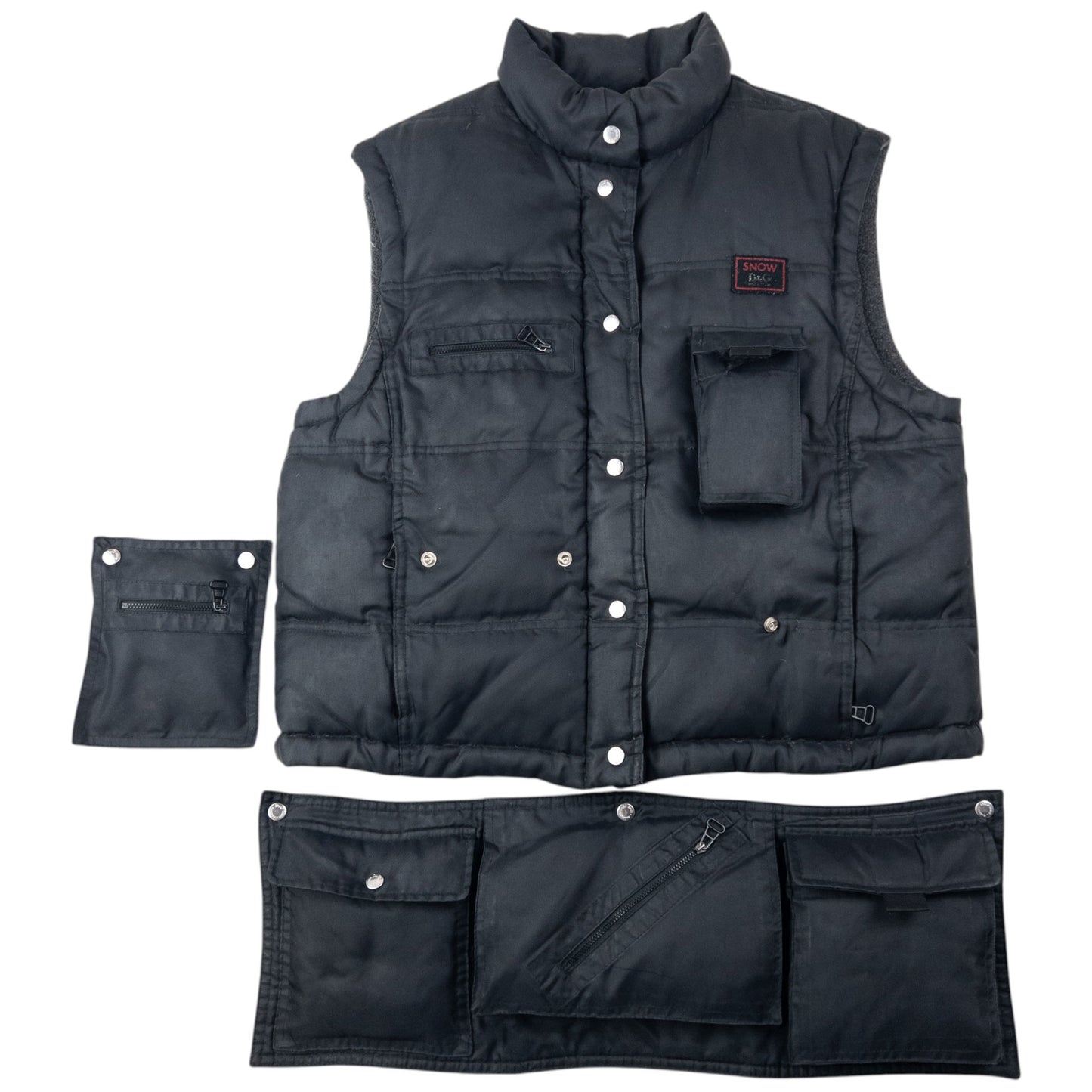 Vintage 2000s Dolce & Gabbana Convertible Multi Pocket Puffer Gilet Size S