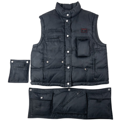Vintage 2000s Dolce & Gabbana Convertible Multi Pocket Puffer Gilet Size S