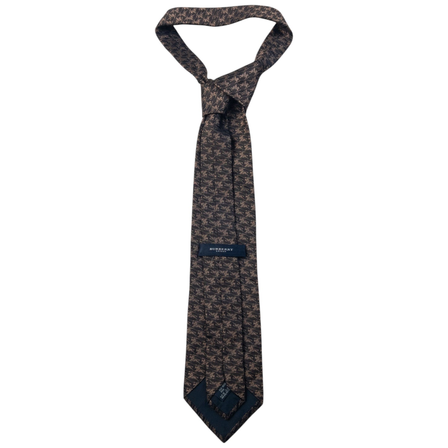 Vintage 2000s Burberry Monogram Silk Tie