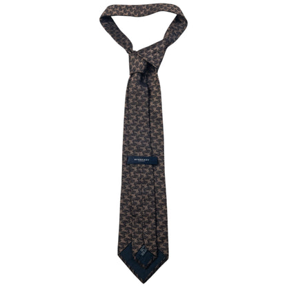 Vintage 2000s Burberry Monogram Silk Tie