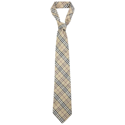 Vintage Burberry Nova Check Silk Tie