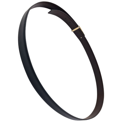 Vintage 90s YSL Yves Saint Laurent Leather Belt in black, photo 5