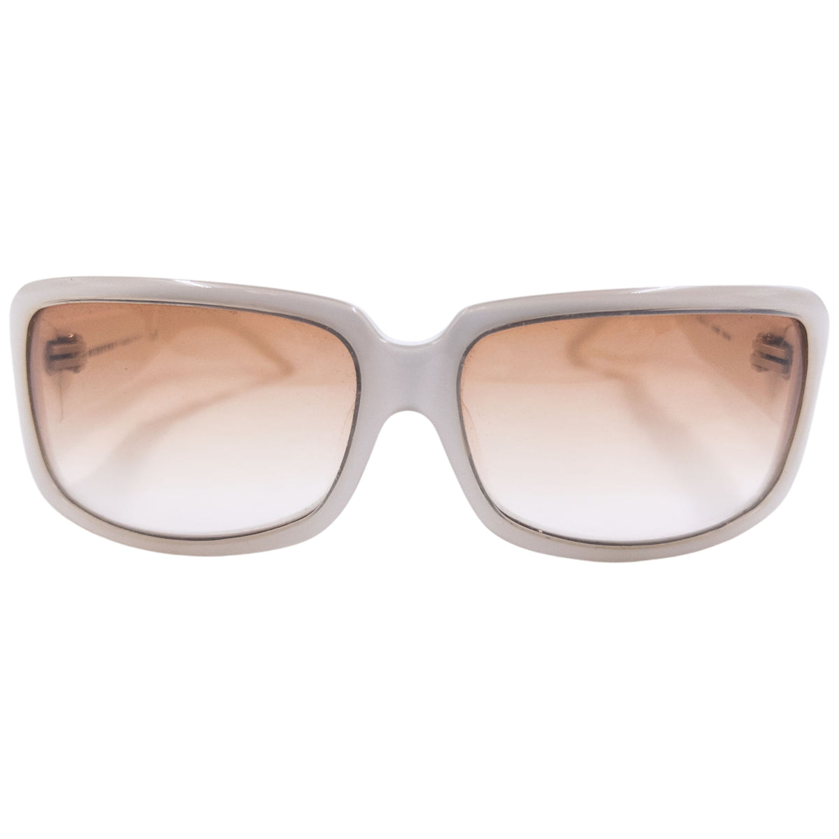 Vintage 2000s Burberry Nova Check Embossed Sunglasses in white, photo 2