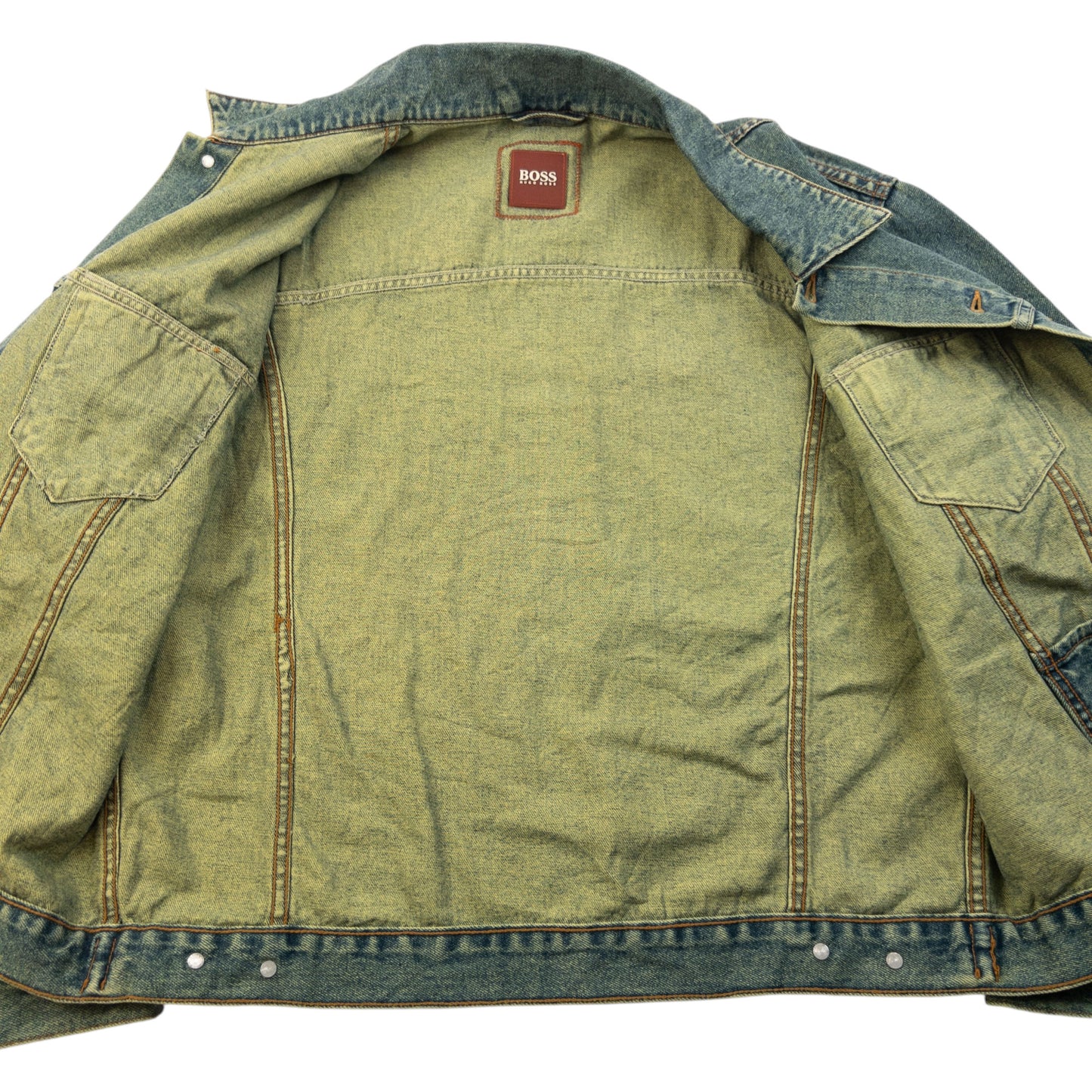 Vintage 90s Hugo Boss Button Up Denim Jacket Size S