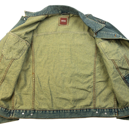 Vintage 90s Hugo Boss Button Up Denim Jacket Size S