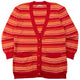 Vintage 80s YSL Yves Saint Laurent Striped Cardigan Womens Size M