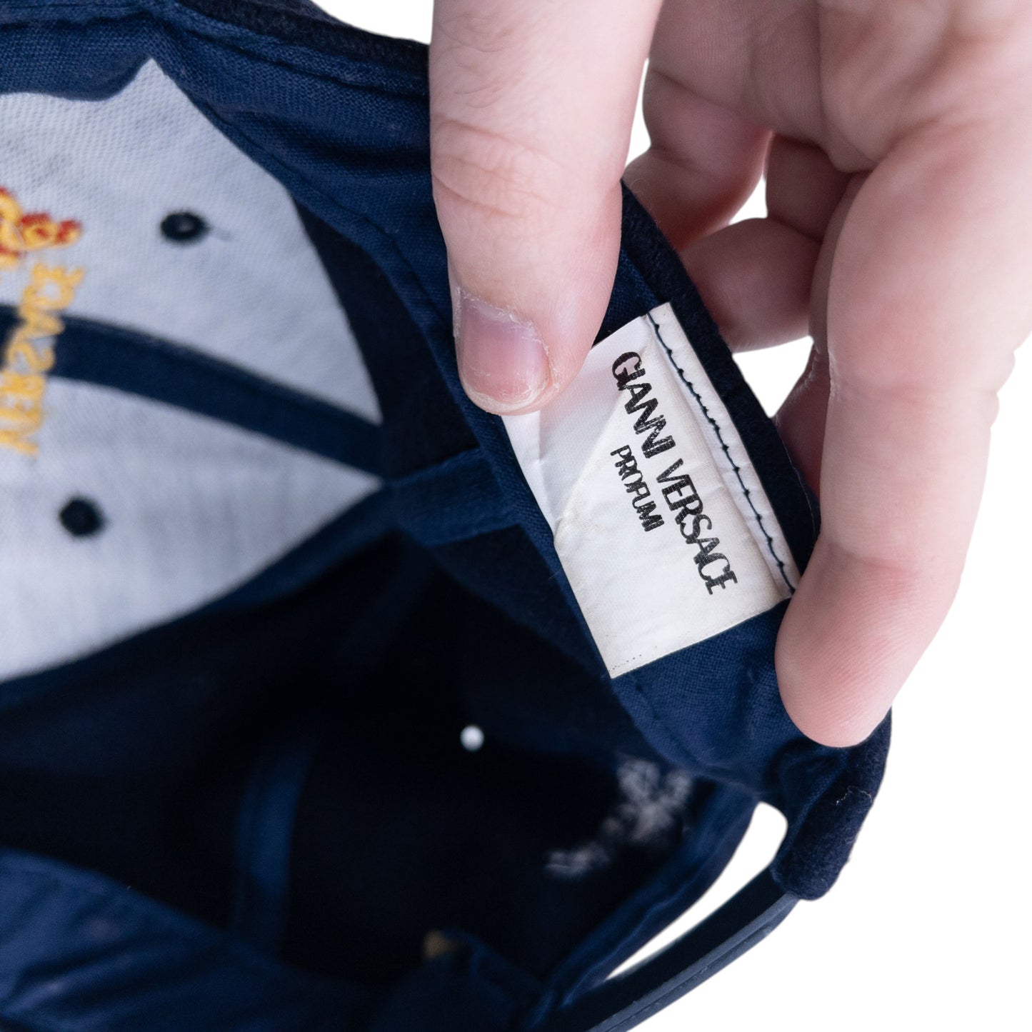 Vintage 2000s Versace Jeans Couture Embroidered Wool Hat