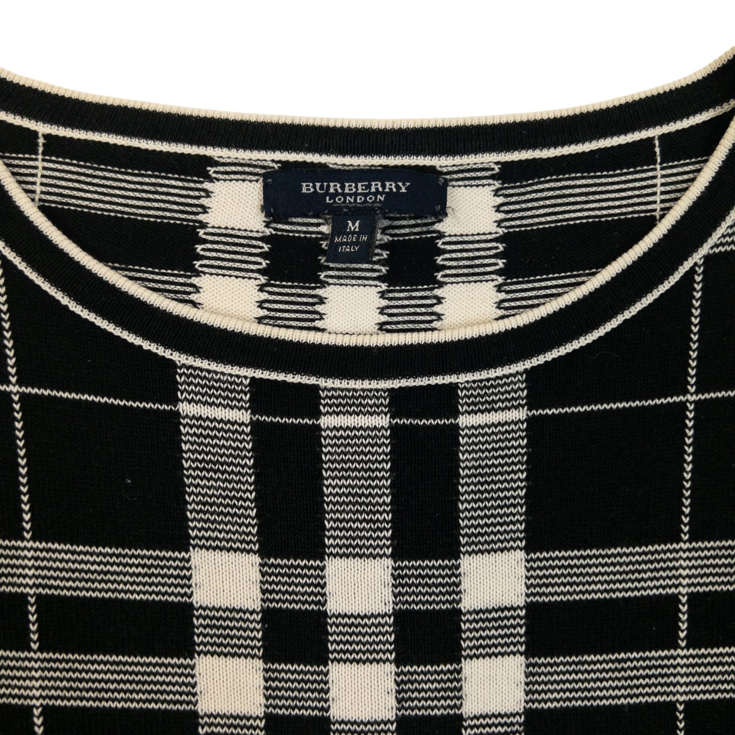 Vintage 2000s Burberry Nova Check Jumper Size M