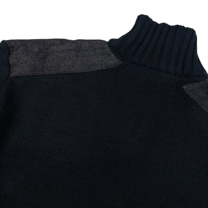 Vintage Dolce & Gabbana Q Zip Knit Jumper Size L