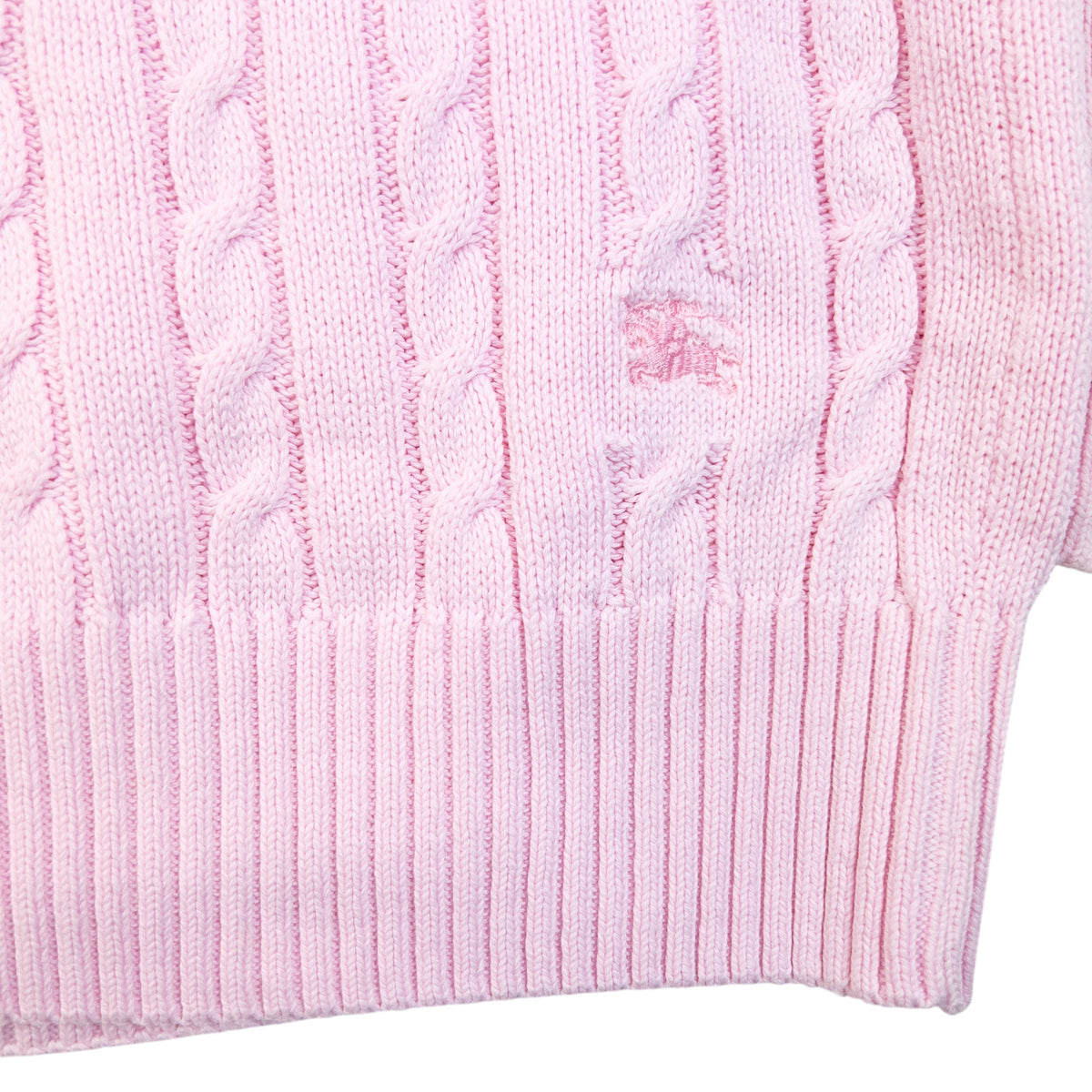 Vintage 90s Burberry Knit Jumper in pink (cotton), photo 4