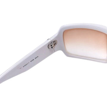 Vintage 2000s Burberry Nova Check Embossed Sunglasses in white, photo 4