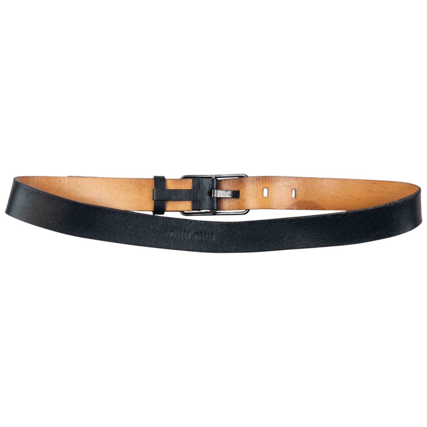 Vintage 2000s Miu Miu Leather Belt Size M