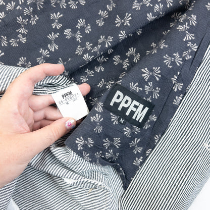 Vintage 2000s PPFM Striped Button Up Jacket Size M
