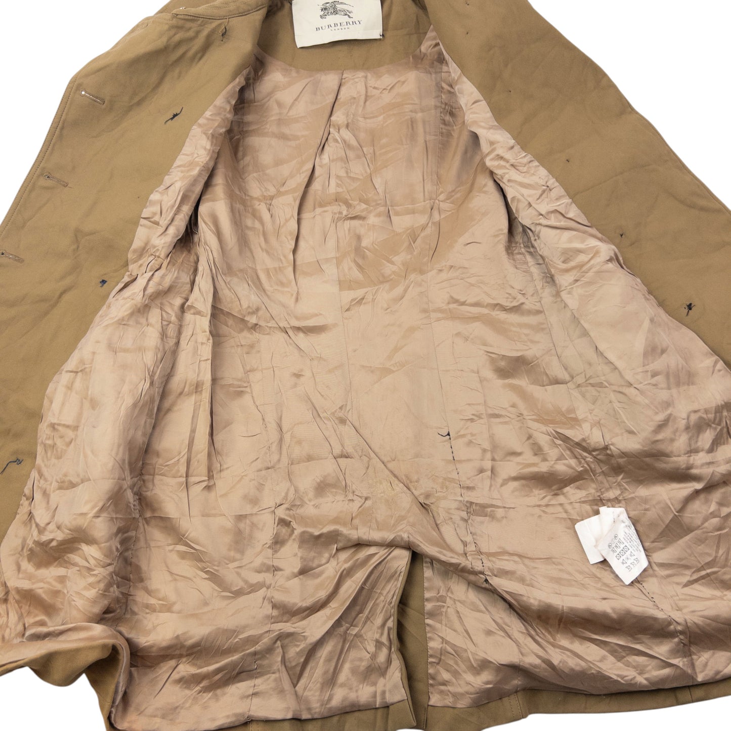 Vintage 2000s Burberry Belt Waist Trench Jacket Womens Size S