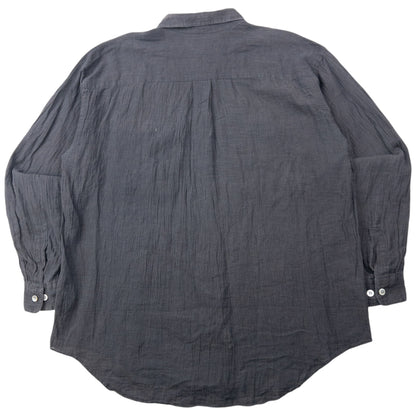 Vintage 90s Issey Miyake Linen Long Sleeve Button Up Linen Shirt Size XL