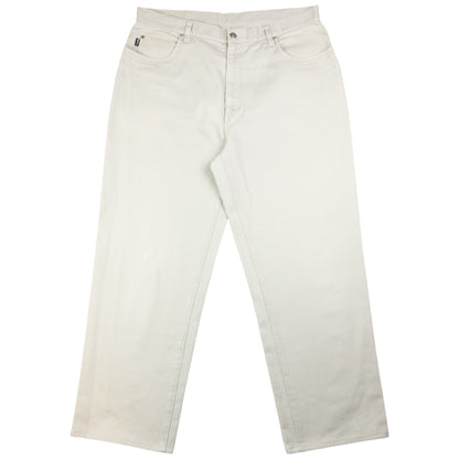 Vintage YSL Yves Saint Laurent Embossed Denim Jeans Size W37