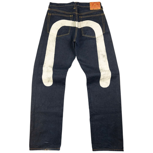 Vintage Evisu Painted Daicock Japanese Denim Jeans Size W31