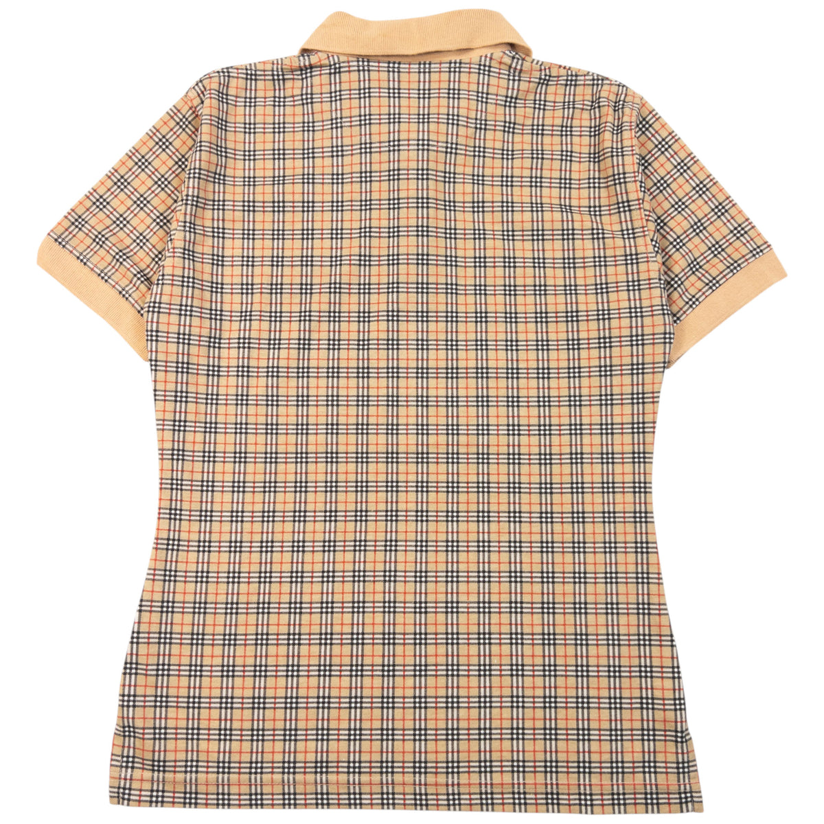 Vintage 90s Burberry Nova Check Polo Shirt in beige (cotton), photo 2