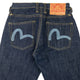 Vintage 2000s Evisu Double Gull Embroidered Japanese Denim Jeans Size W26
