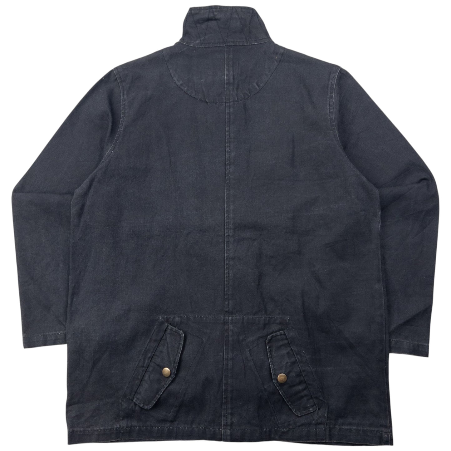 Vintage 2000s PPFM Zip Up Denim Cargo Jacket Size M