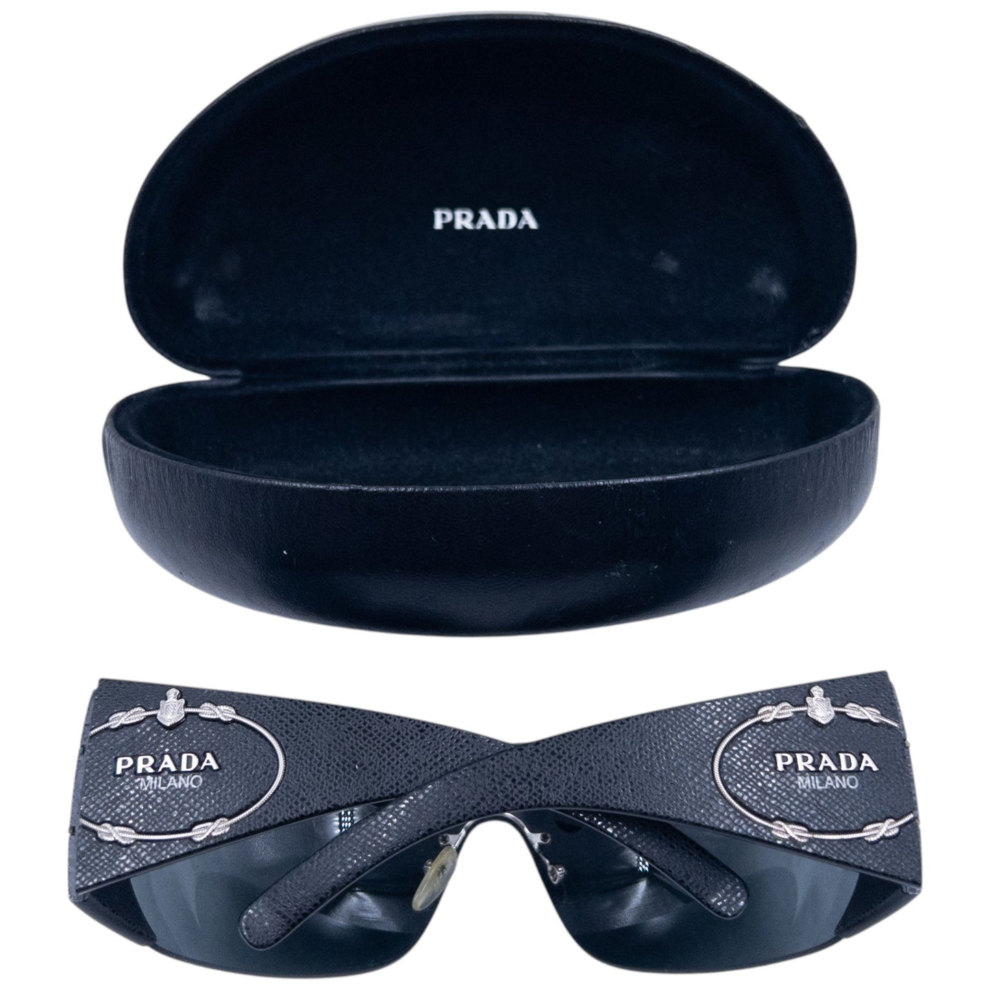 Vintage Prada Crest Visor Sunglasses