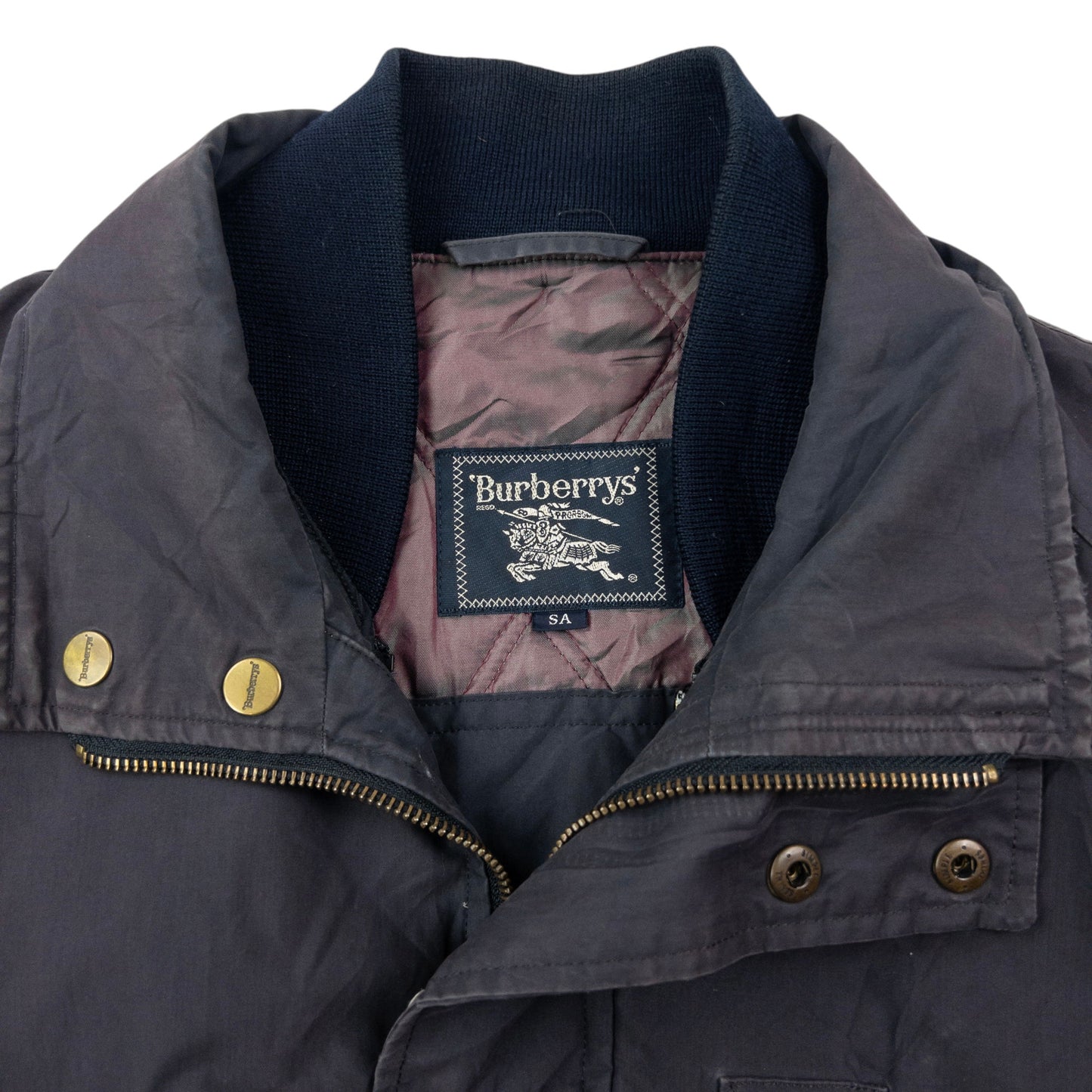 Vintage 90s Burberry Zip Up Jacket Size M