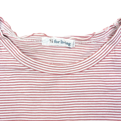 Vintage 90s Yohji Yamamoto Striped Long Sleeve T Shirt Womens Size S