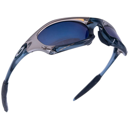 Vintage 2002 Oakley Splice FMJ+ Crystal Black Ice Iridium Sunglasses