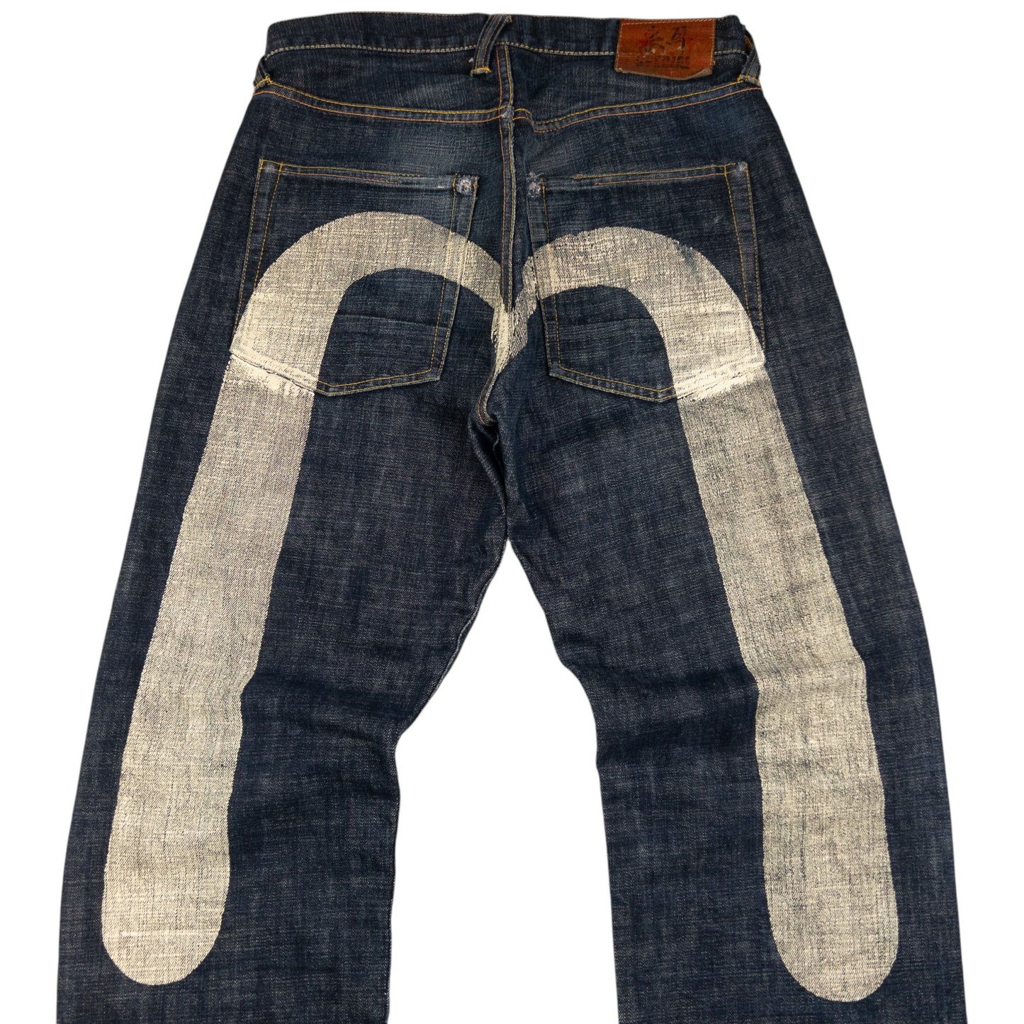 Vintage Evisu Painted Daicock Japanese Denim Jeans Size W32