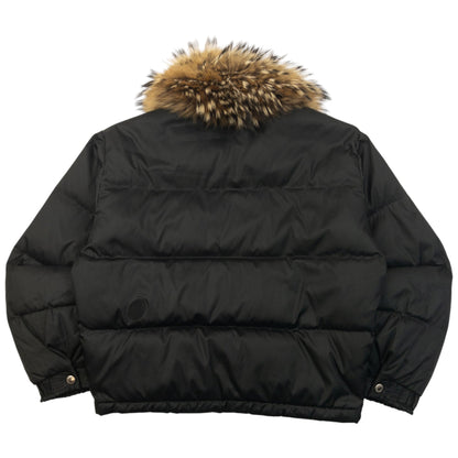 Vintage 2000s Dolce & Gabbana Fur Collar Puffer Jacket Womens Size M